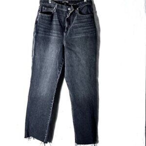 Fashion Nova black Fringe Jeans Size 13 Denim Pants EUC 30" x31"